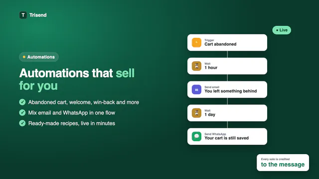 Trisend: Email, WhatsApp & SMS gallery image