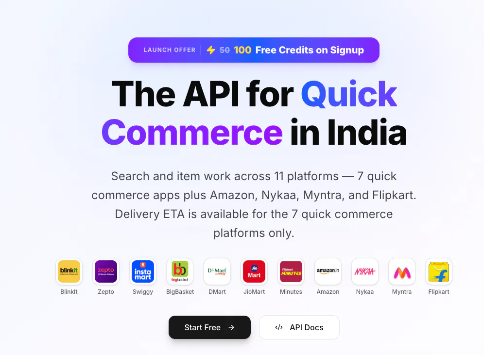 QuickCommerce API gallery image