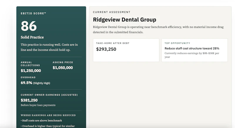 EBITIO: Financial clarity for dentists screenshot 5
