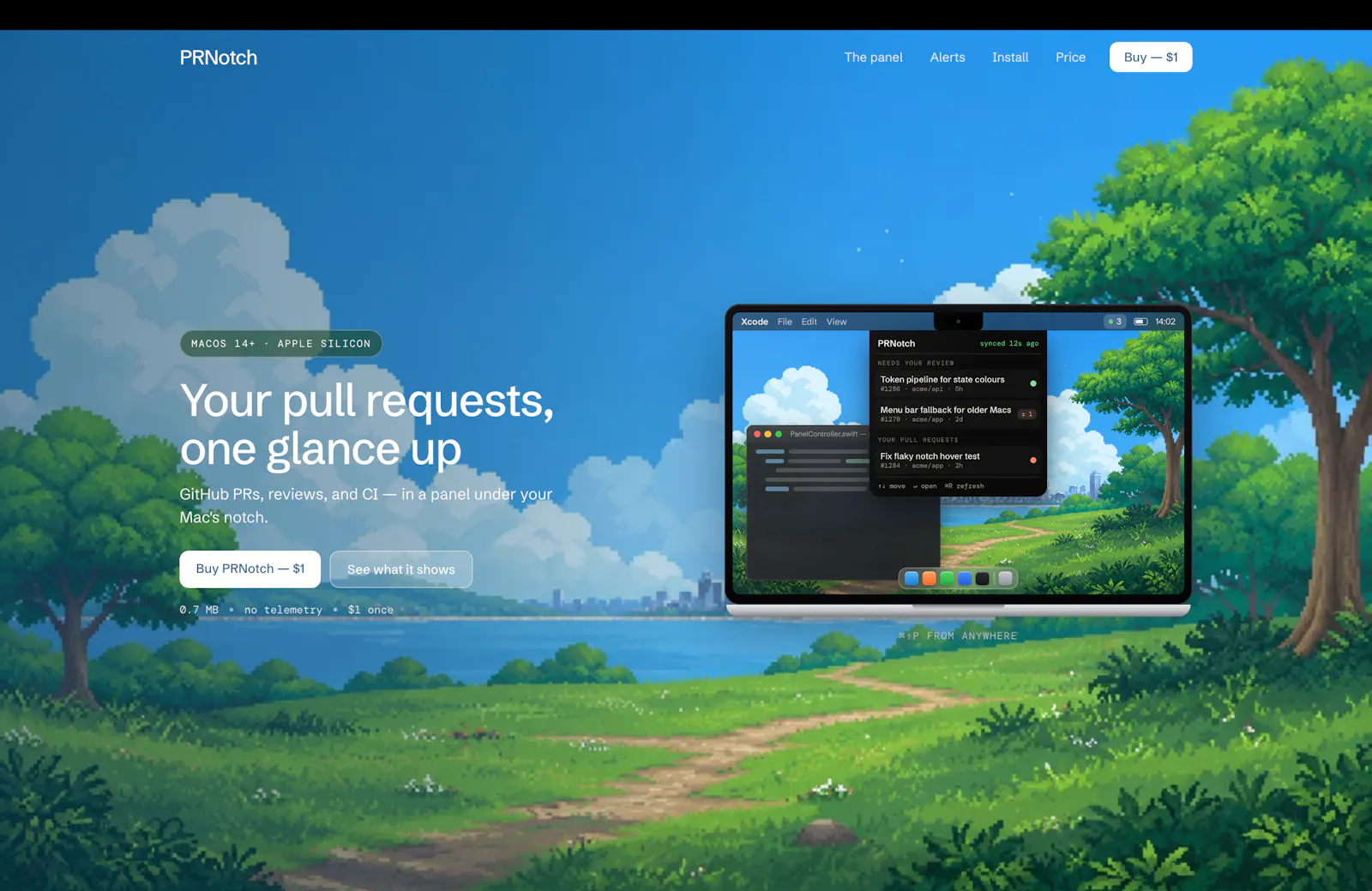 PRNotch screenshot 1