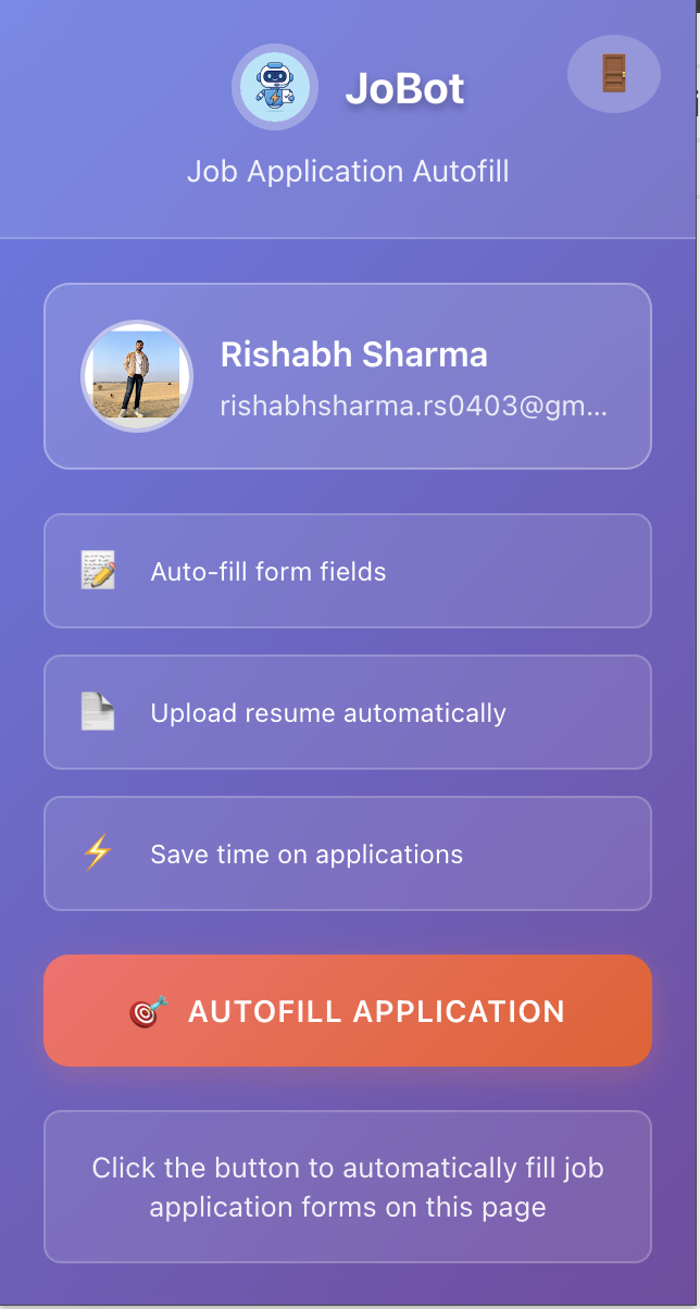 JoBot - Job Autofill & Tracker gallery image