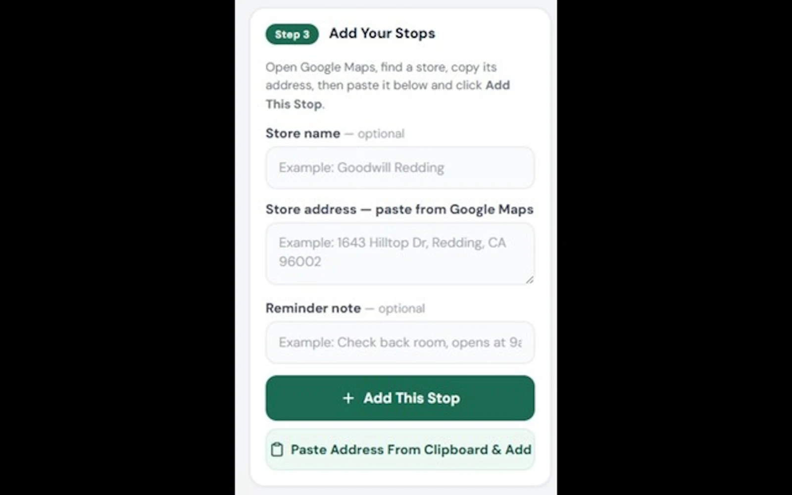 Reseller Route Builder screenshot 4