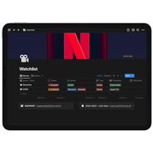 Notion Template - Watchlist gallery image