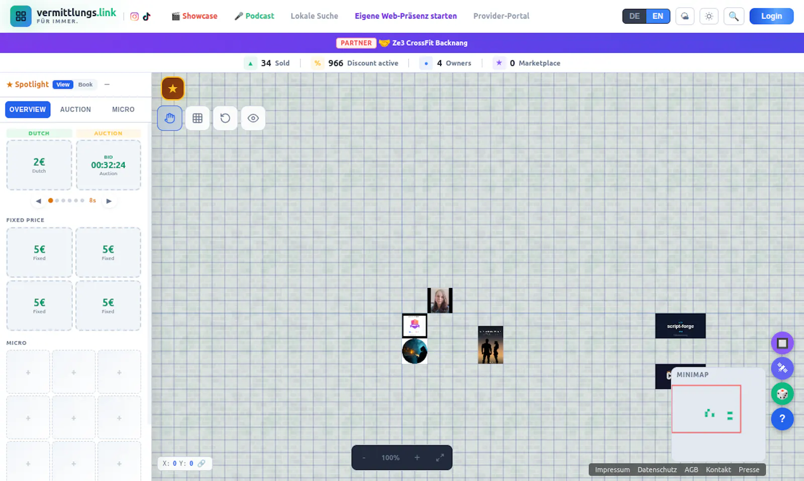 Infinity Wall · vermittlungs.link screenshot 1