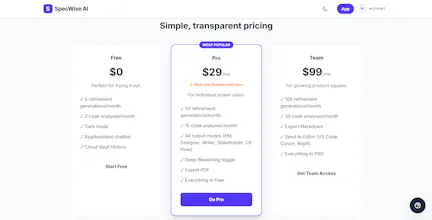SpecWise AI gallery image