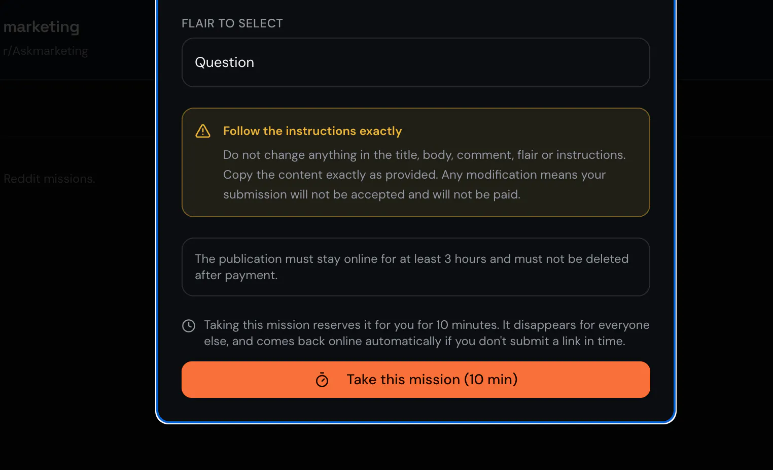 Taskreddit screenshot 3