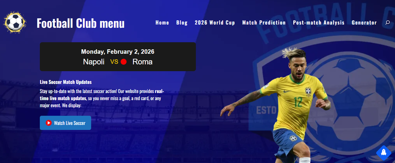 footballclubmenu.com