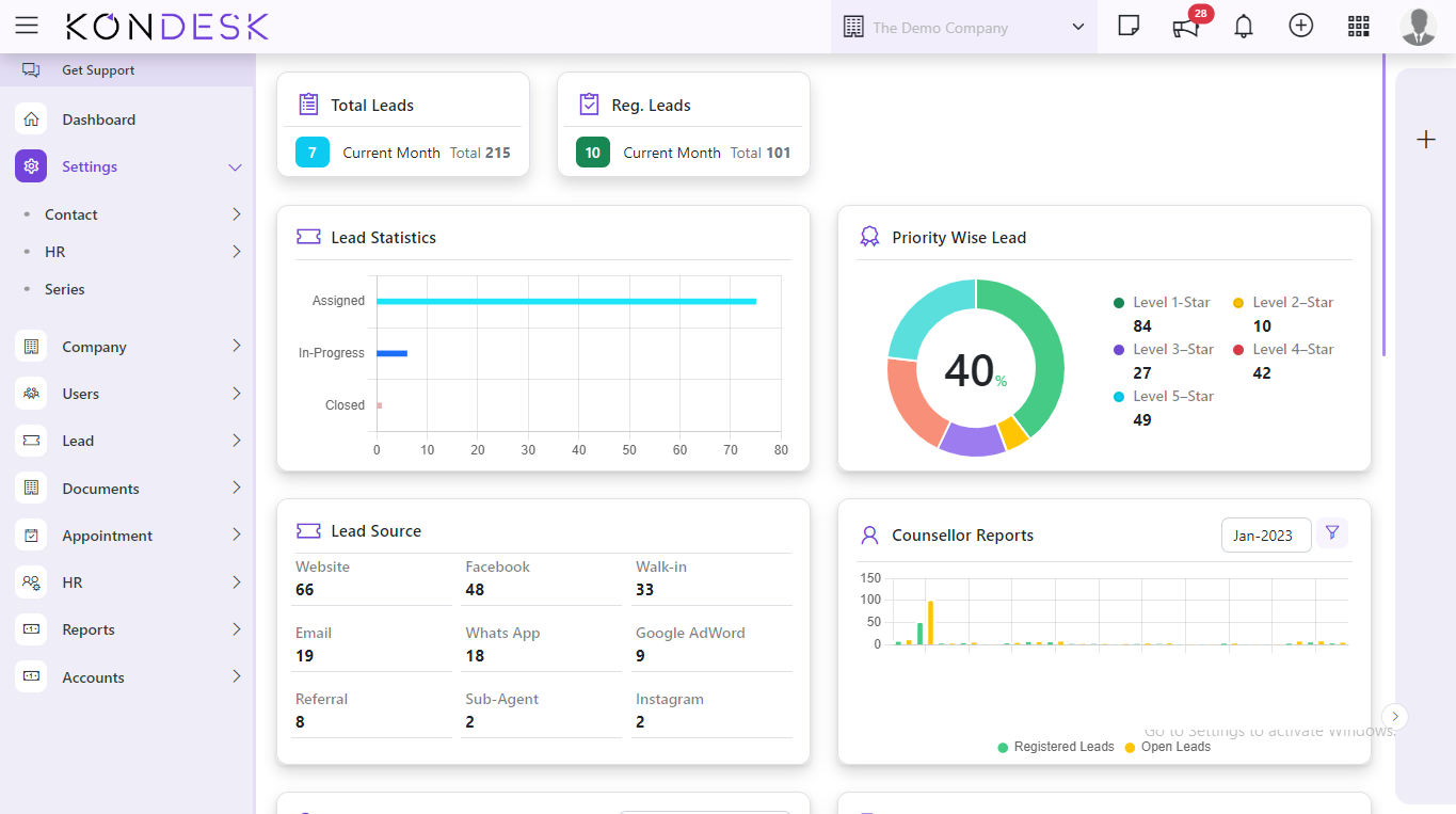 Kondesk - Умная CRM для агентов Edu-Immigration медиа 1