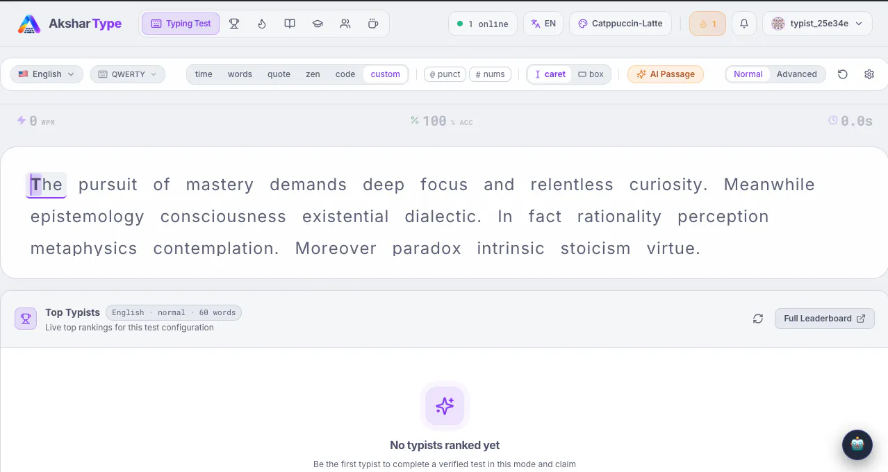 AksharType Typing Test gallery image