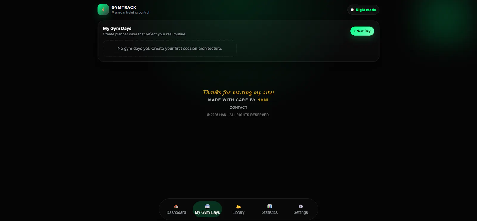 GymTrack — Premium Fitness Planner screenshot 4