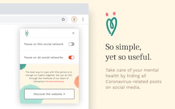 CoronaBlocker Chrome Extension gallery image