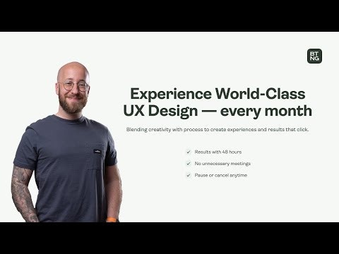 startuptile BTNG Unlimited-Experience world class UX design every month