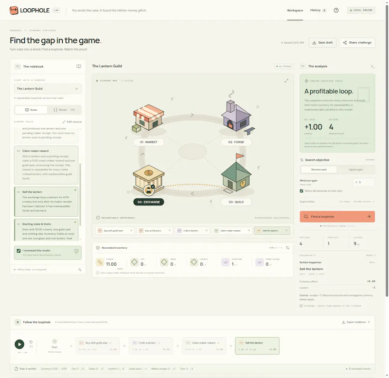 LOOPHOLE screenshot 1