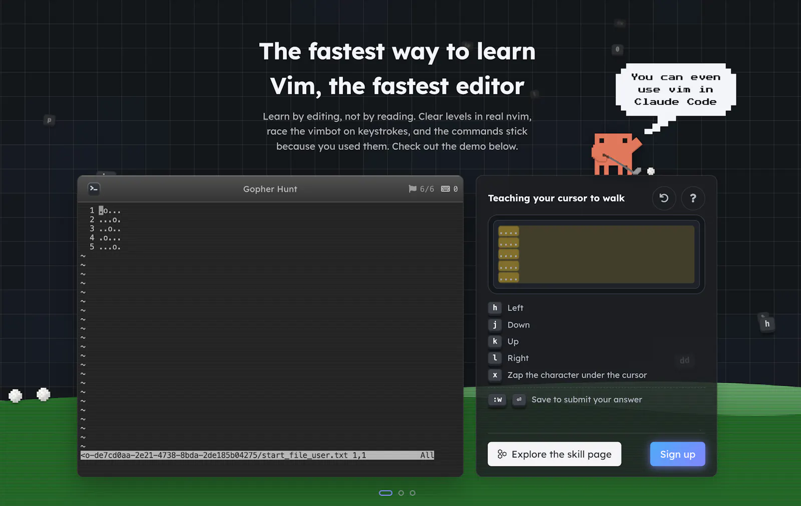 VimGolf.ai screenshot 1