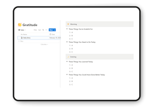 Personal growth | Notion Template gallery image