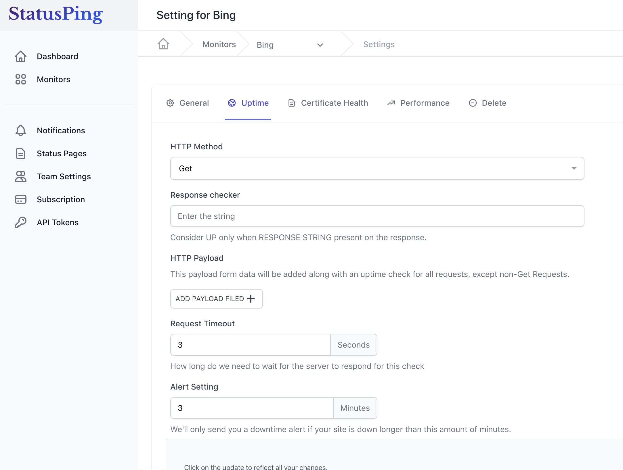 StatusPing gallery image