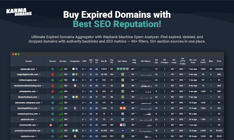 Karma.Domains: AI Search 7M+ Domains screenshot 2