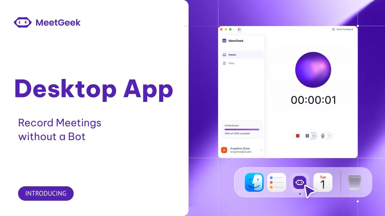 MeetGeek Desktop App 2.0 gallery image