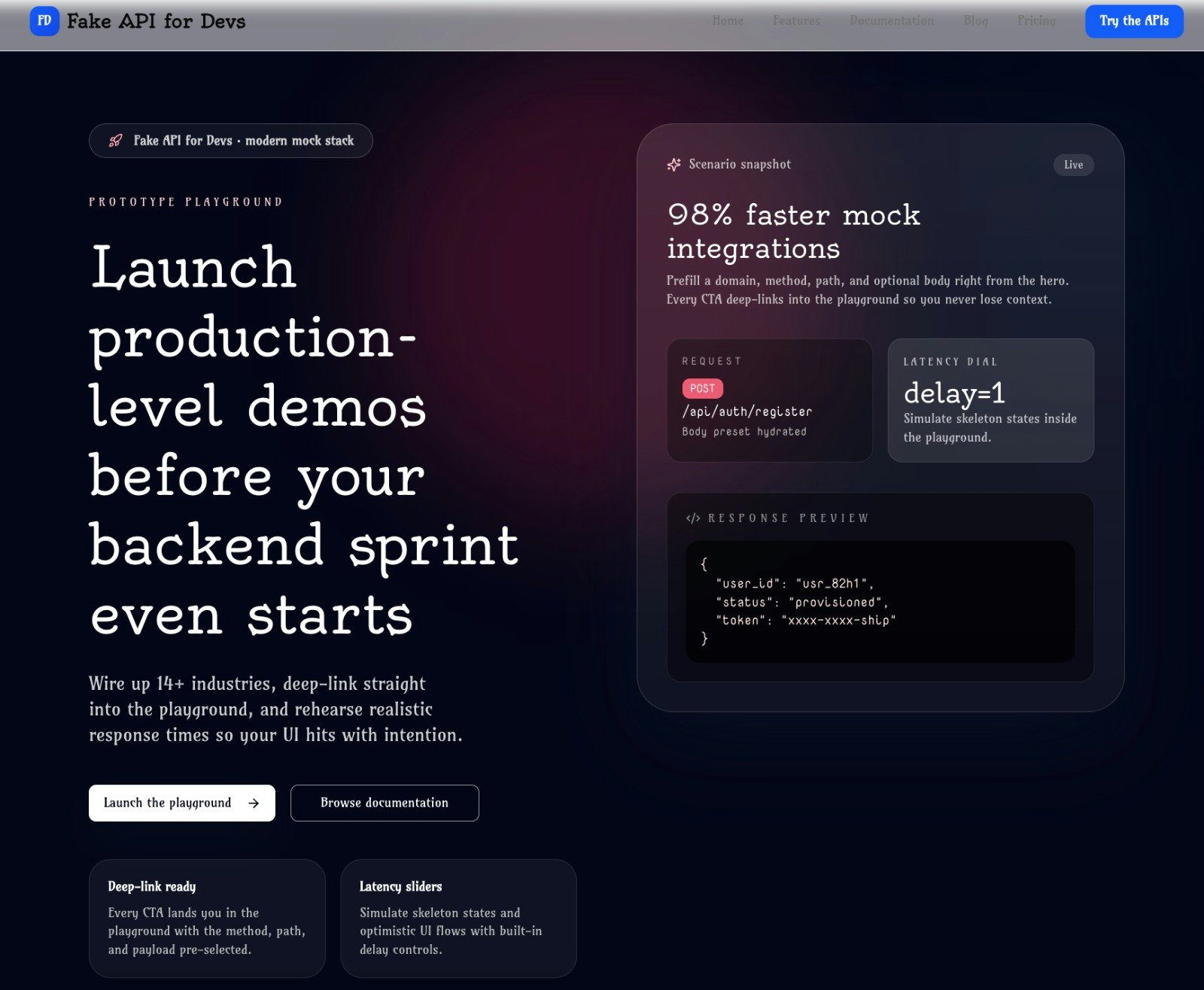 Fake API for Devs gallery image