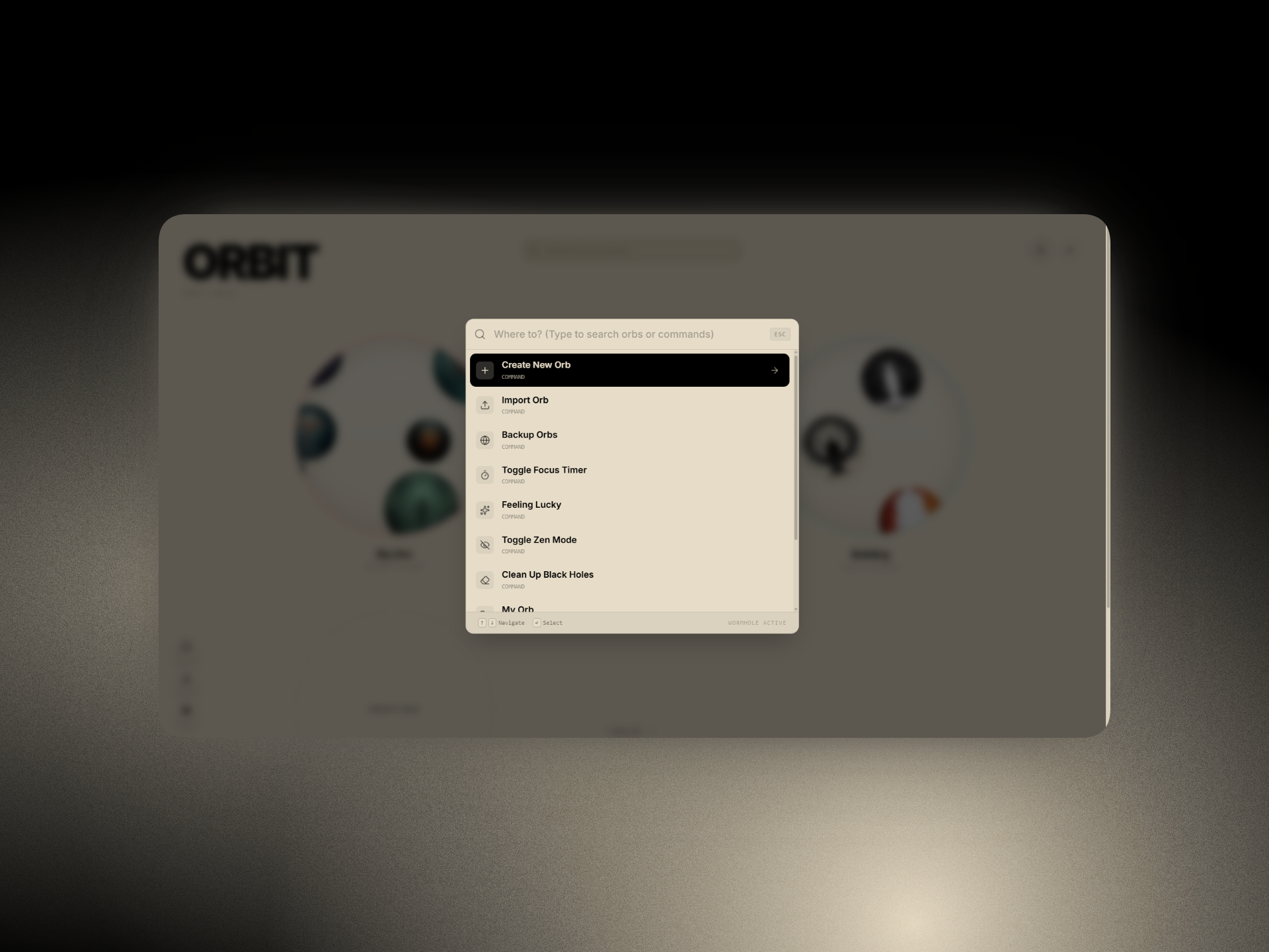 ORBIT - Screenshot 3 showing product features and functionality