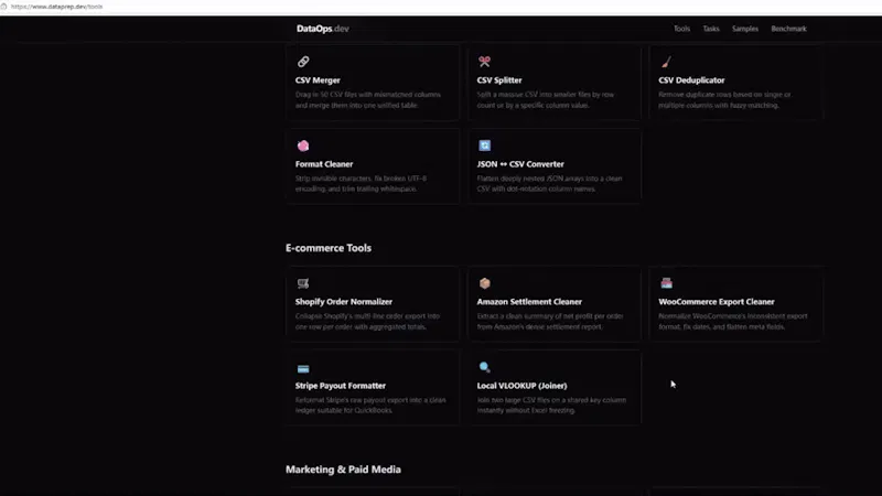 dataprep.dev screenshot 1 (video preview)