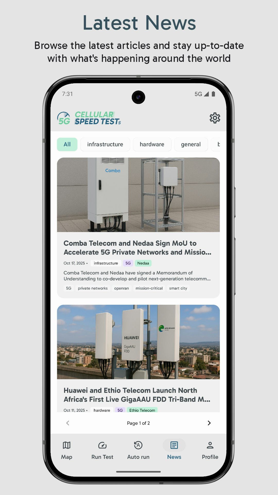 Cellular Speed Tests gallery image
