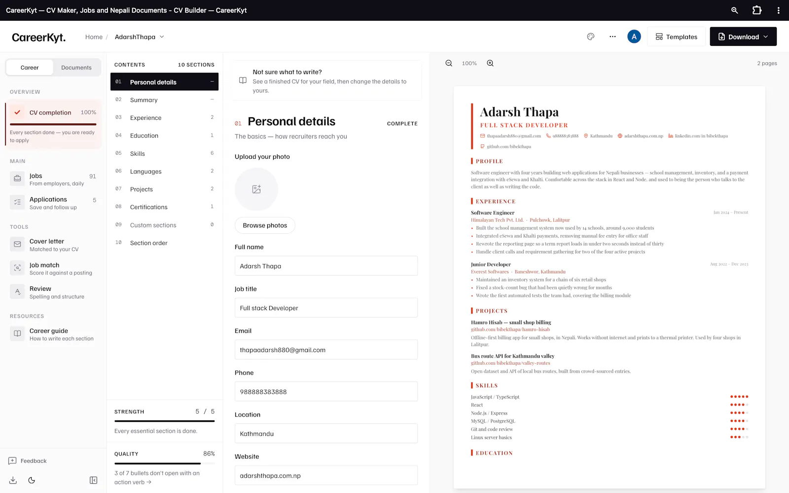 CareerKyt screenshot 2
