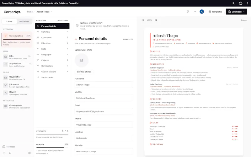 CareerKyt screenshot 2