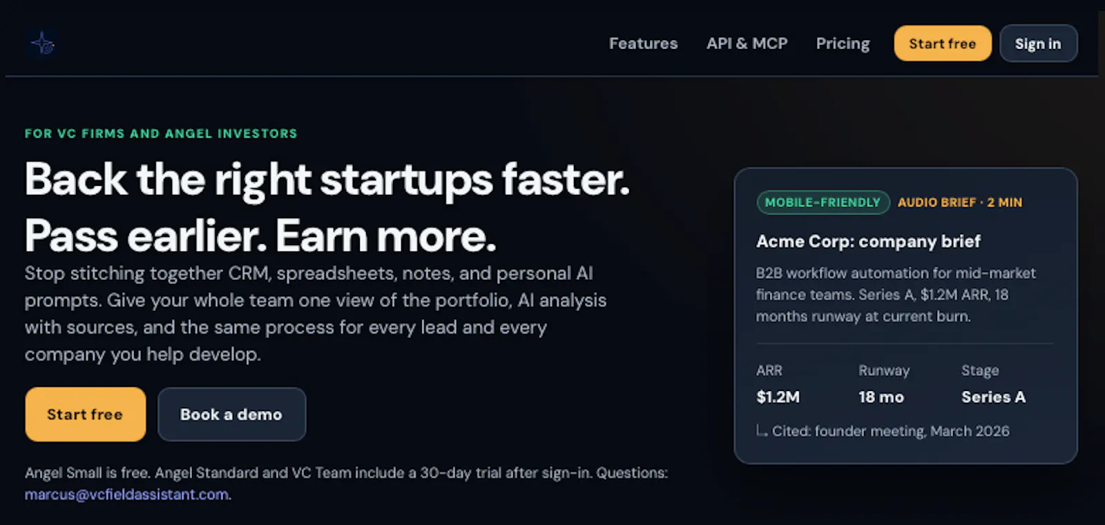 VC Field Assistant screenshot 3