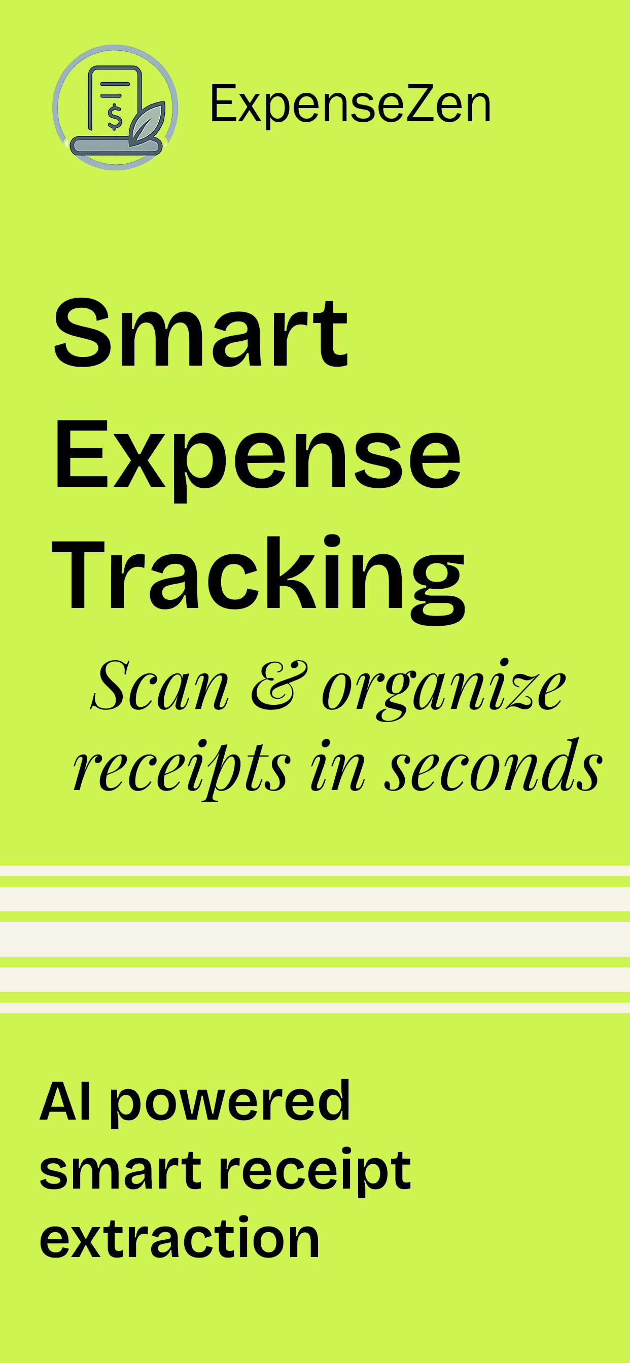 ExpenseZen - Main product screenshot demonstrating key features and user interface