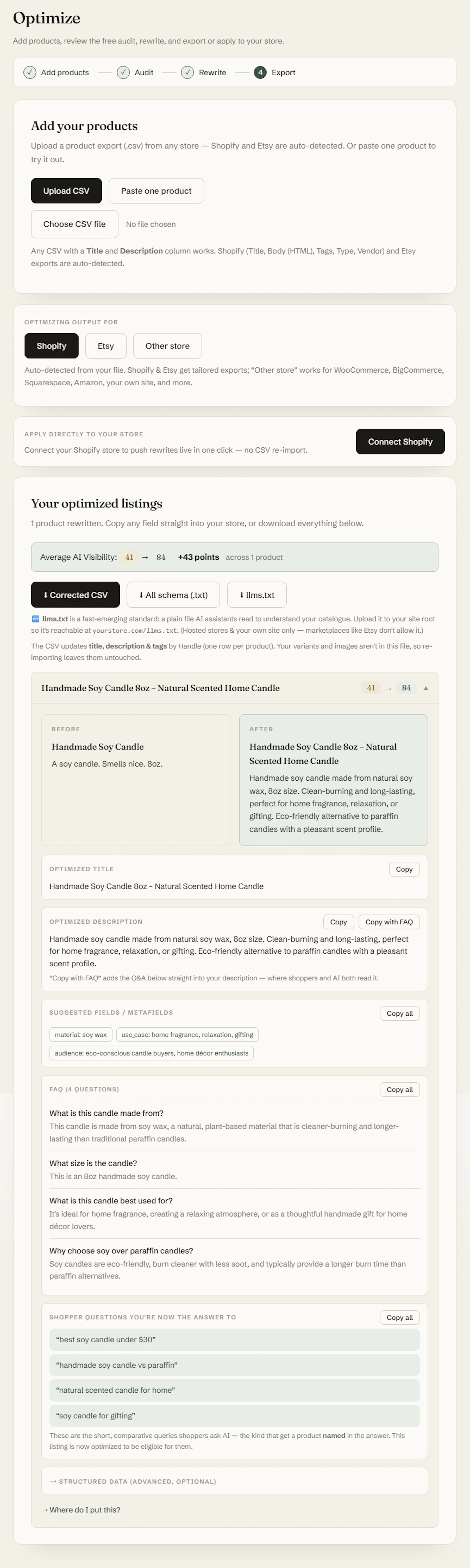 Essio screenshot 1