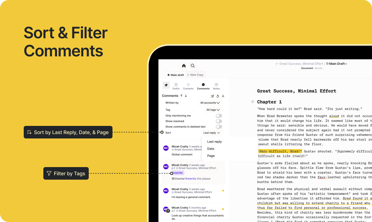 Butterdocs - Альтернатива Google Docs для серьезных писателей и команд медиа 8