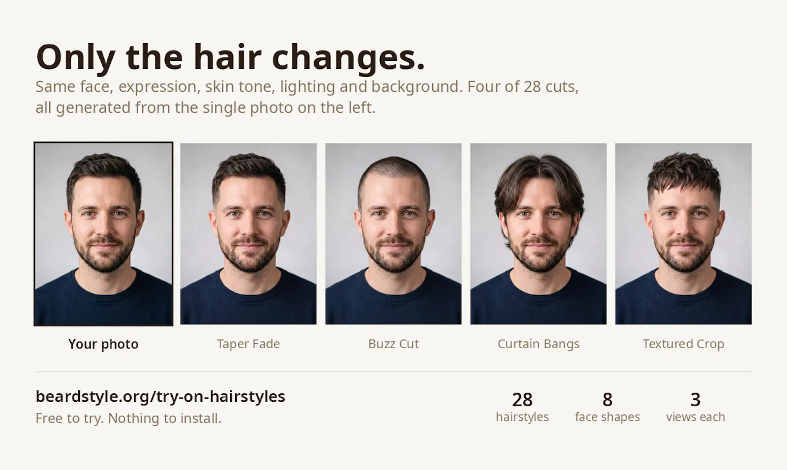 Photoreal Hairstyle Try-On screenshot 1