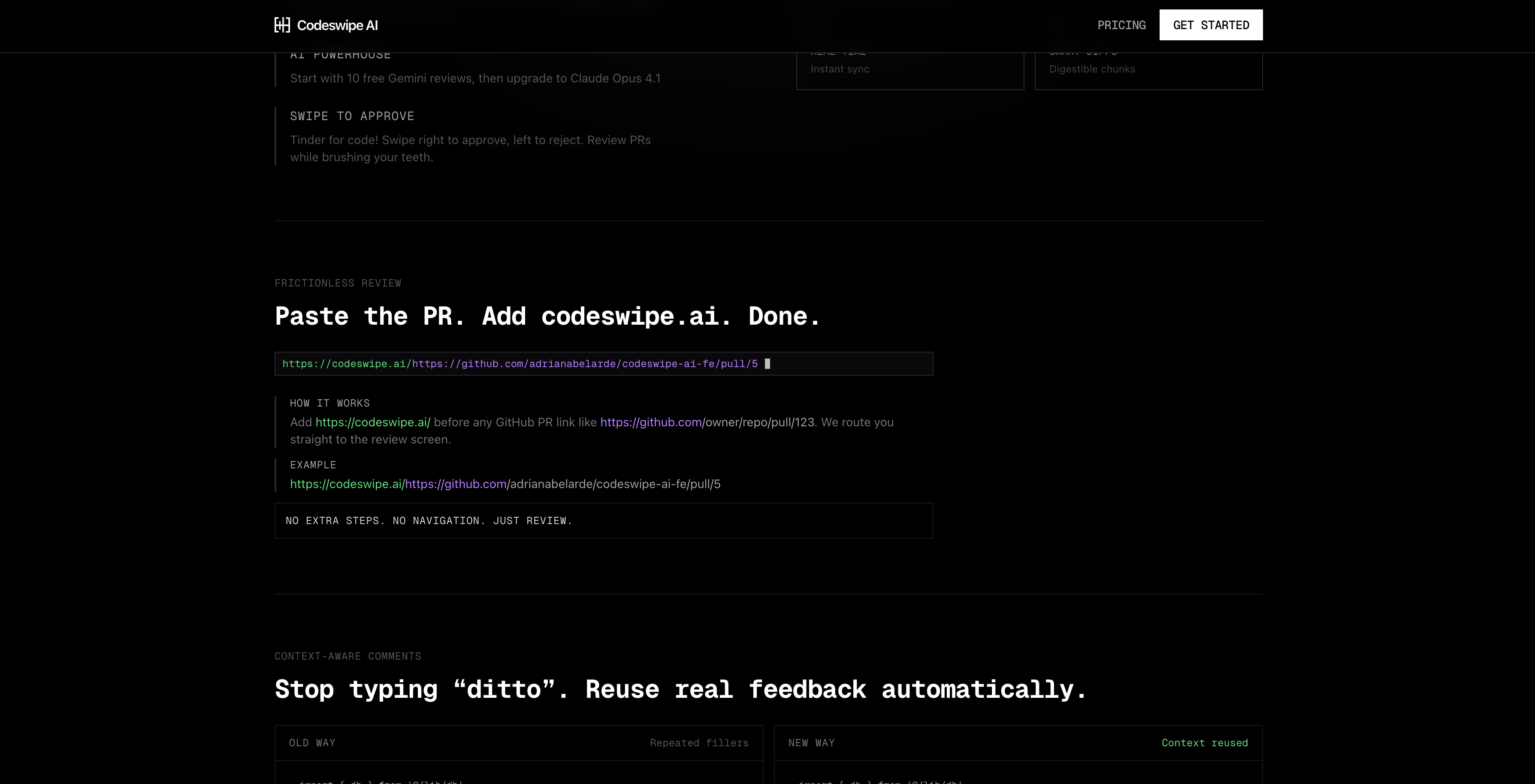 Mídia 3 de Desligue o lançamento!Codeswipe AI 1º lançamento - Revise o código em qualquer lugar, mesmo no chuveiro
