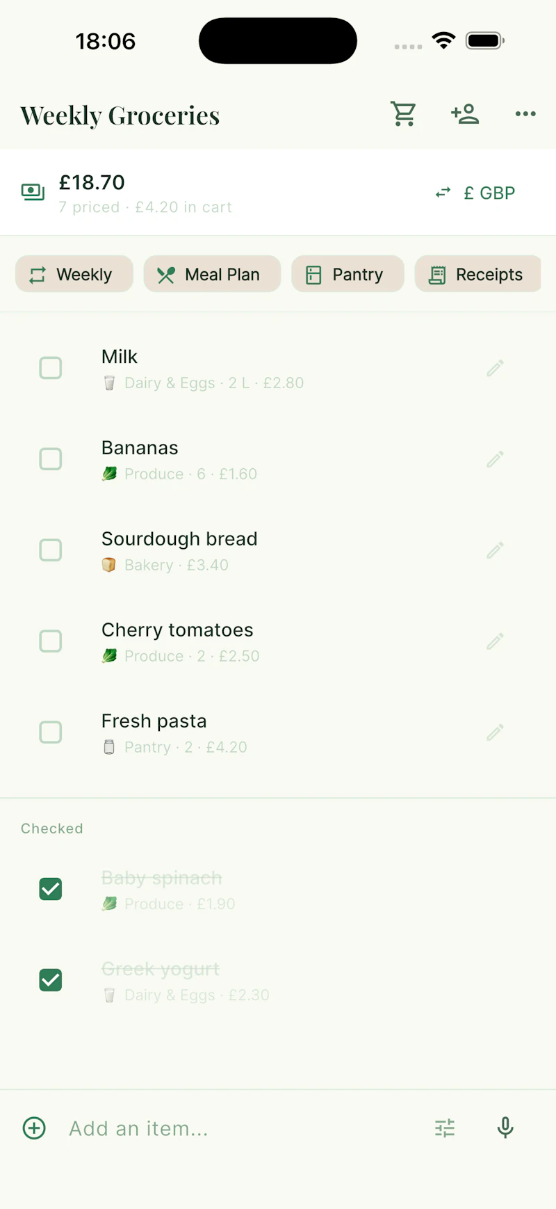 GroceryShare screenshot 3