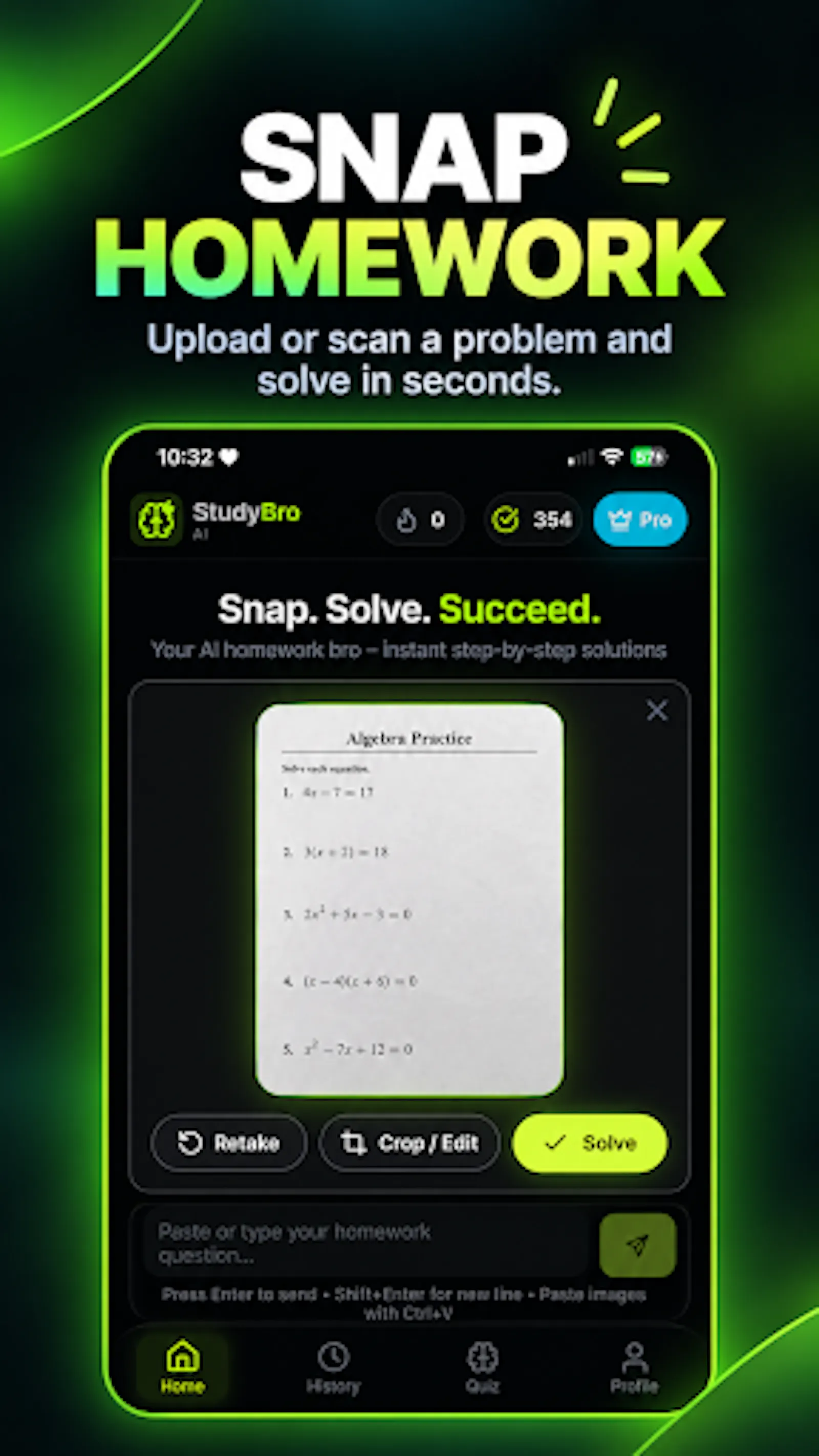 StudyBro.AI– Homework Solver screenshot 1