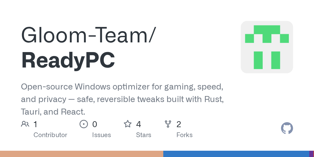 ReadyPC: An opensource Windows optimizer gallery image