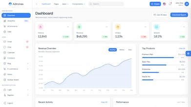 Adminex - React Admin Dashboard Template gallery image