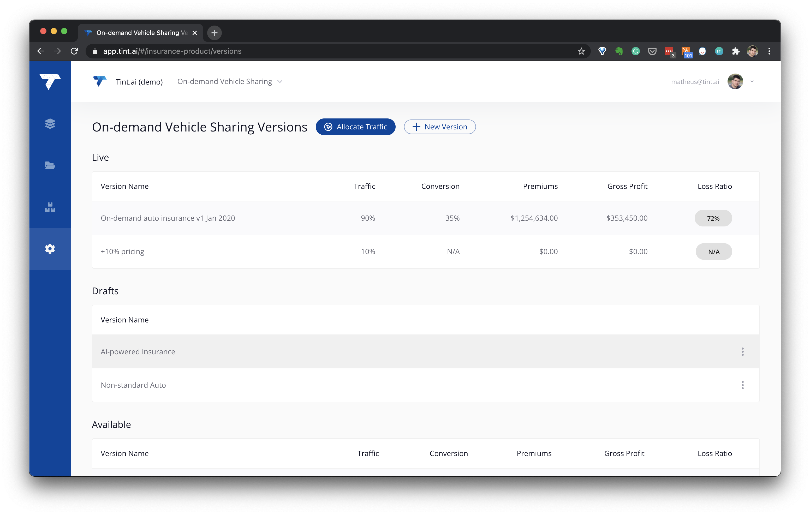 Tint Insurance Platform gallery image