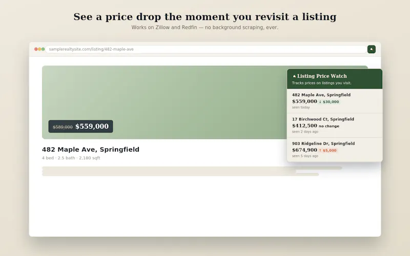 Listing Price Watch screenshot 2