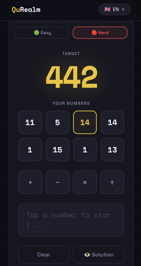QuRealm — Daily math puzzle  gallery image