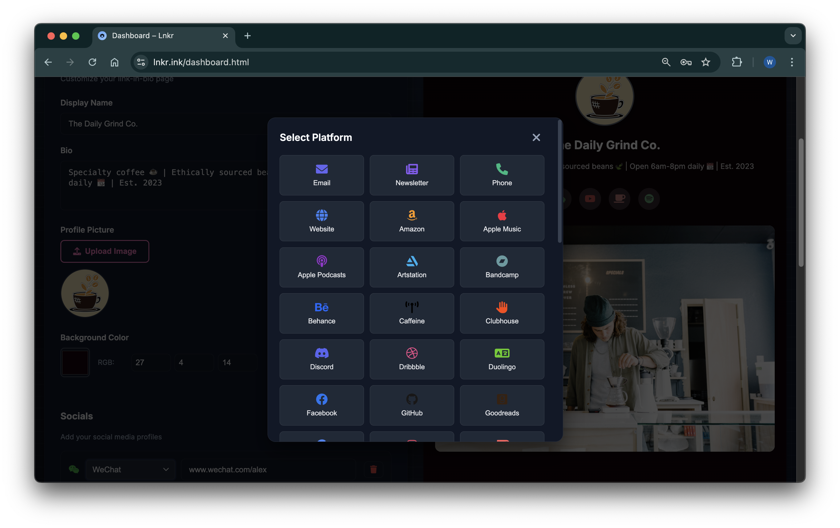 Lnkr - Screenshot 3 showing product features and functionality