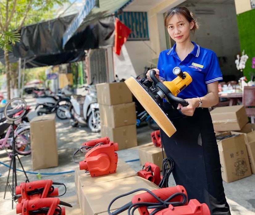 เครื่องถูข้าวที่มีการถือครองด้วยมือ MOD-405B