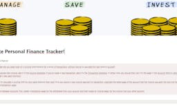 Task Planner + Personal Finance Tracker! media 1