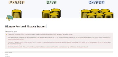 Task Planner + Personal Finance Tracker! gallery image