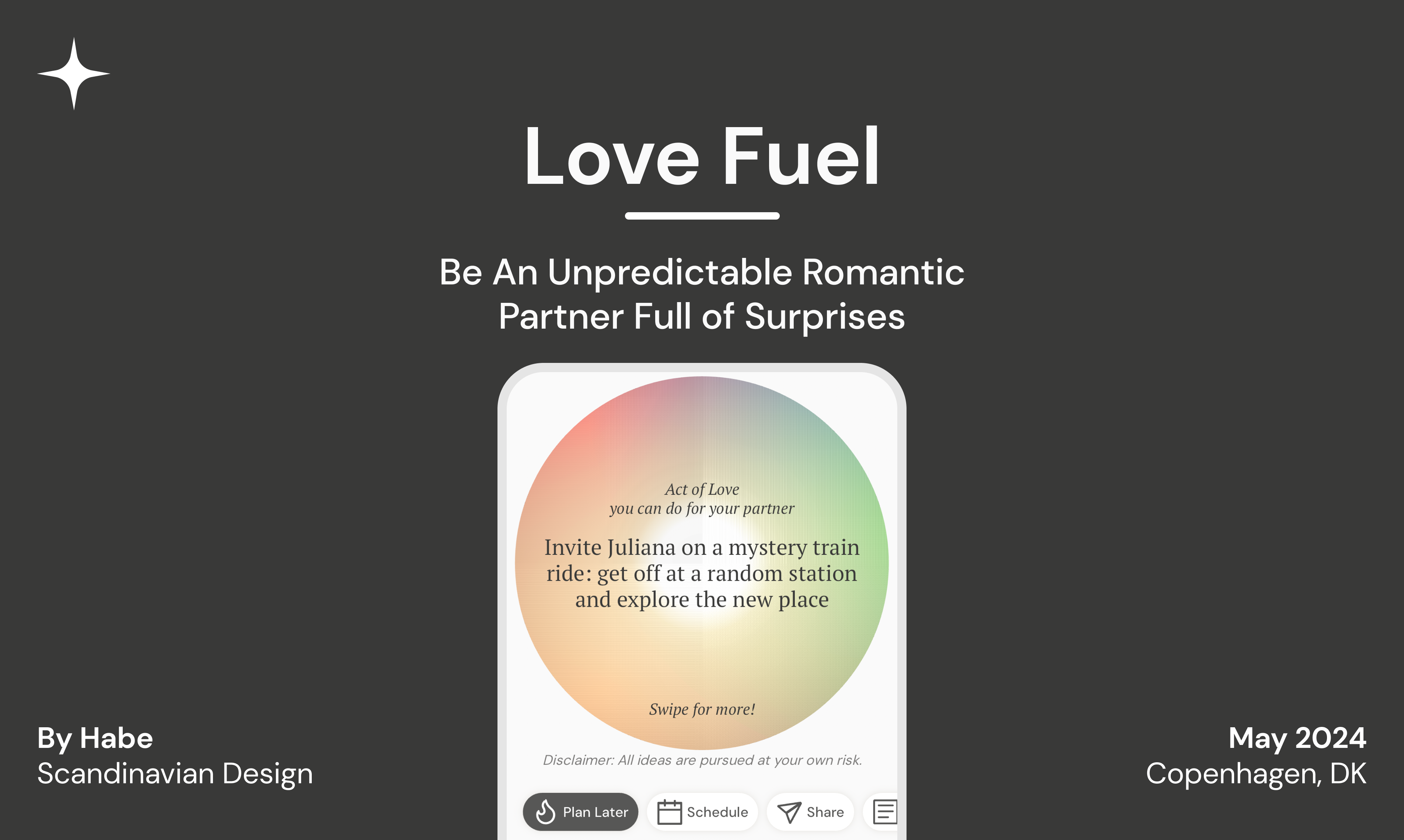 startuptile Love Fuel-Be the unpredictable romantic partner