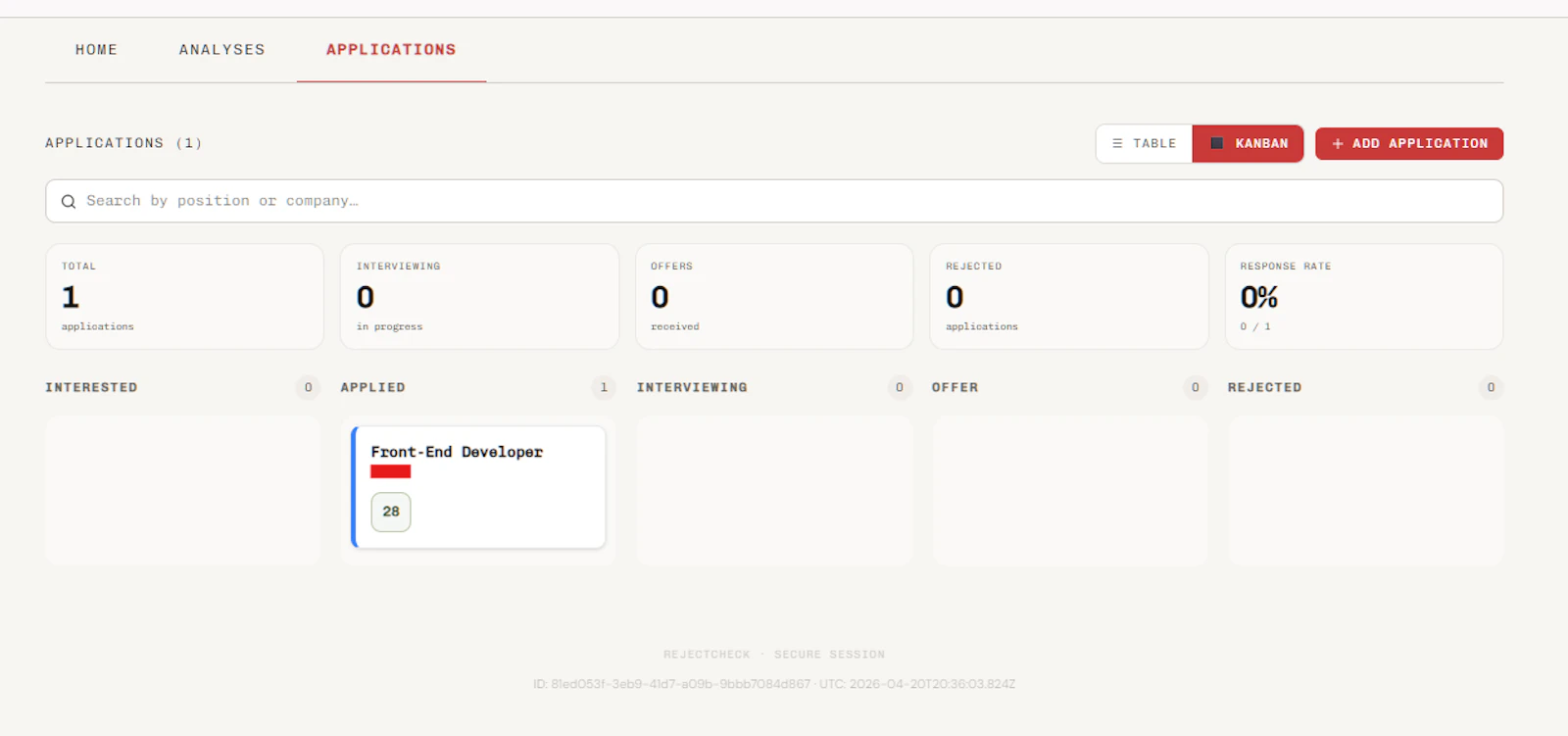 RejectCheck screenshot 3