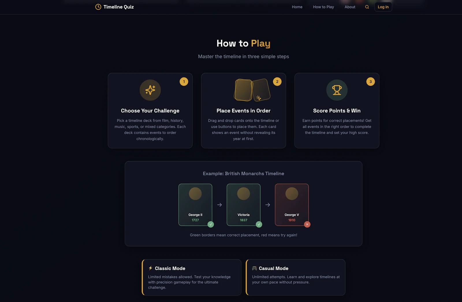 Timeline Quiz screenshot 4
