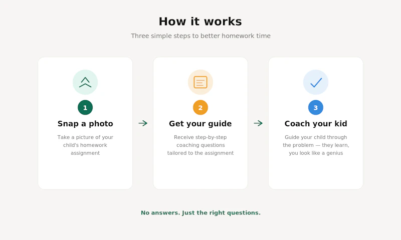 HintStep — Homework coaching for parents screenshot 3