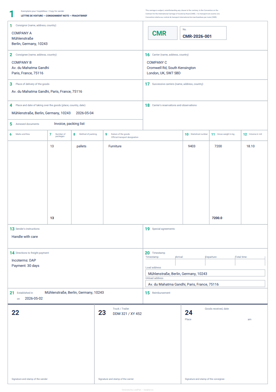 LoadPlan gallery image